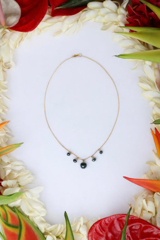 The Mixed Pearl Charm Rolo Chain