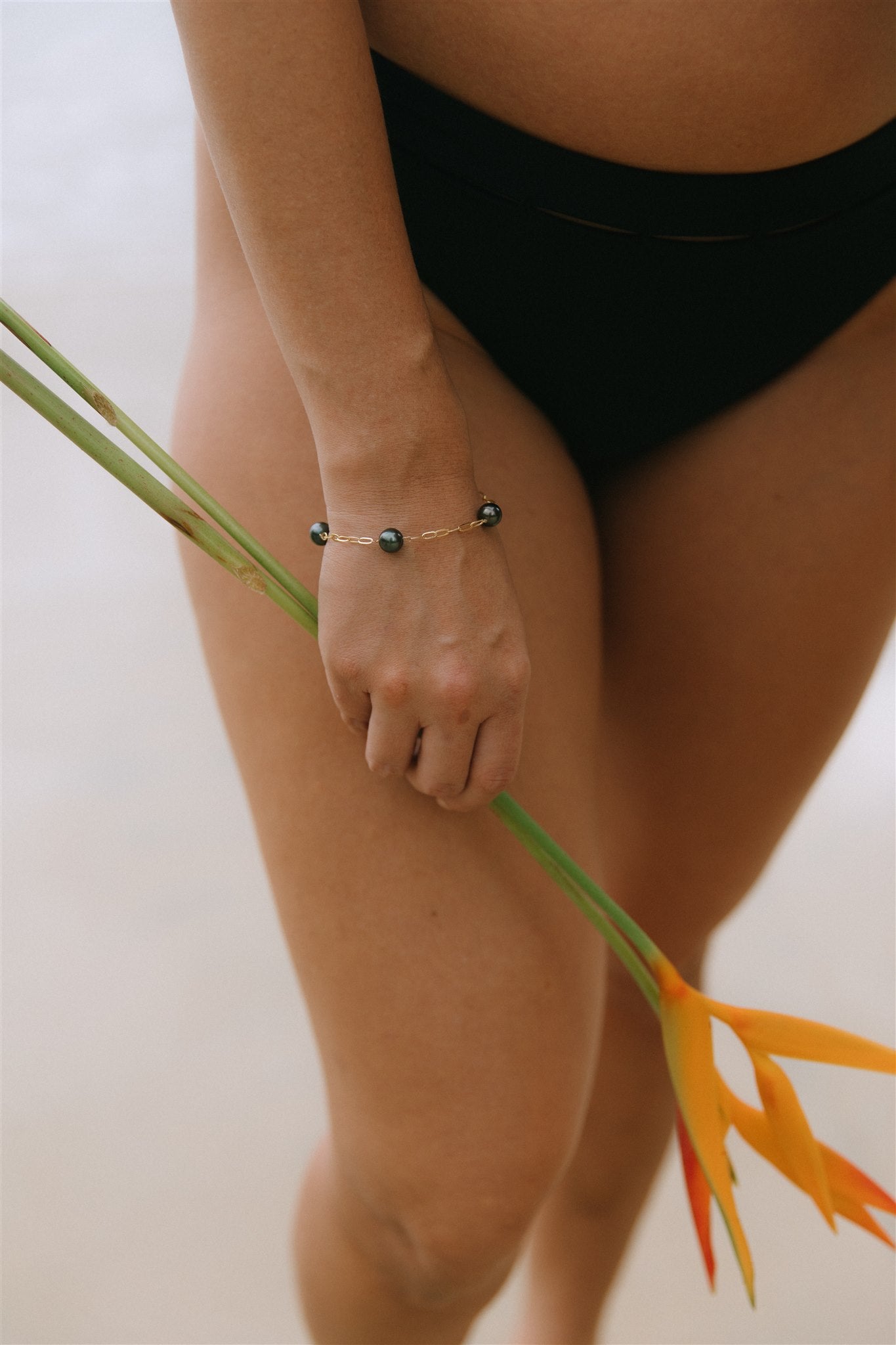 The Scatter Pearl Paperclip Bracelet